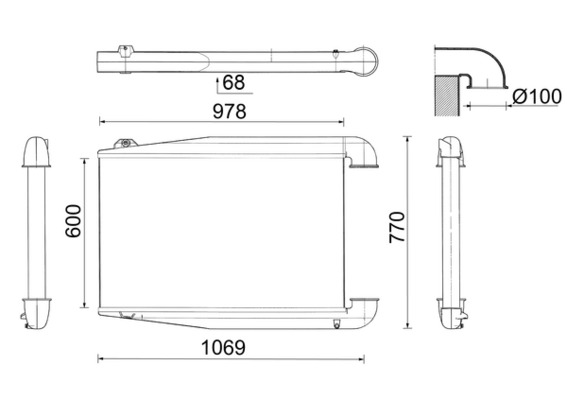 MAHLE Töltőlevegő hűtő CI396000P_MAHLE