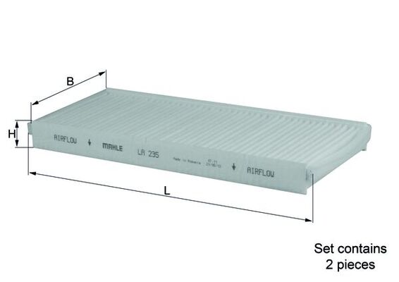 MAHLE Pollenszűrő LA235/S_MAHLE