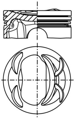 MAHLE Dugattyú 028PI00131000_MAHLE