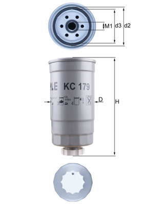 MAHLE Üzemanyagszűrő KC179_MAHLE