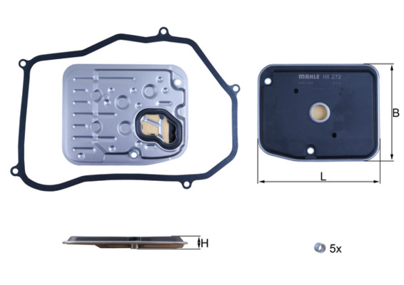 MAHLE Szűrő, automataváltó HX272D_MAHLE