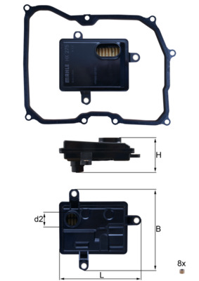 MAHLE Szűrő, automataváltó HX275D_MAHLE