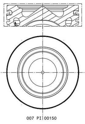 MAHLE Dugattyú 007PI00105000_MAHLE