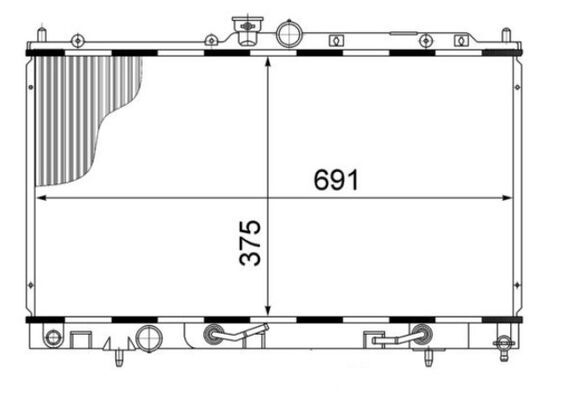 MAHLE Vízhűtő CR1483000S_MAHLE