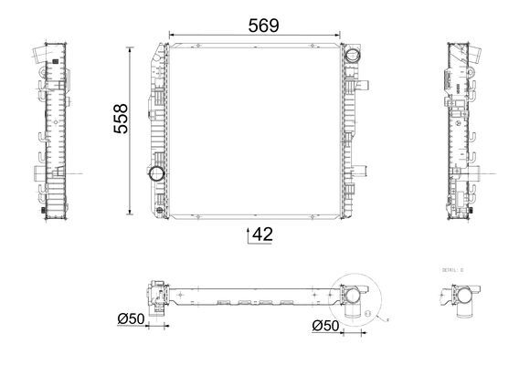 MAHLE Vízhűtő CR674000P_MAHLE