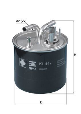 MAHLE Üzemanyagszűrő KL447_MAHLE