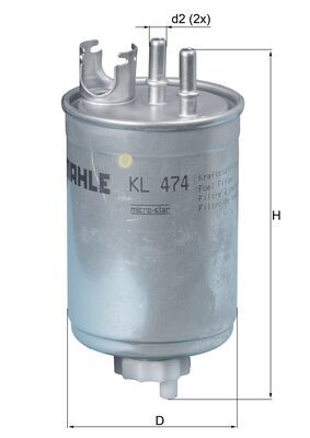 MAHLE Üzemanyagszűrő KL474_MAHLE