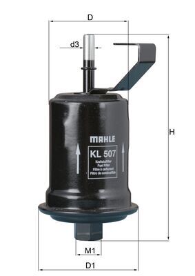 MAHLE Üzemanyagszűrő KL507_MAHLE