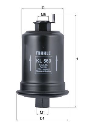 MAHLE Üzemanyagszűrő KL560_MAHLE