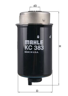 MAHLE Üzemanyagszűrő KC383_MAHLE