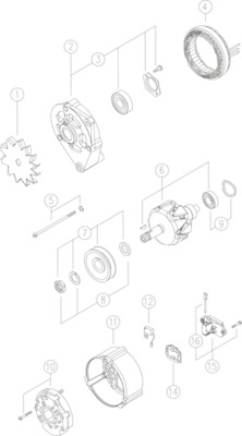 MAHLE Generátor MG233_MAHLE