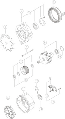 MAHLE Generátor MG597_MAHLE