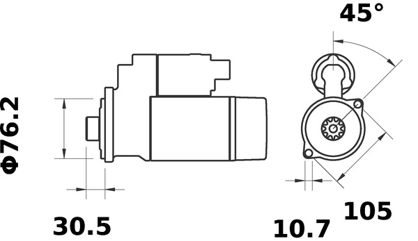 MAHLE Önindító MS252_MAHLE