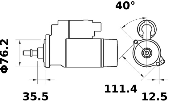 MAHLE Önindító MS234_MAHLE