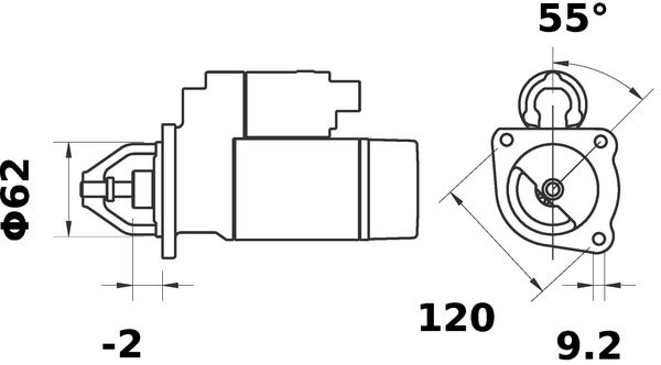 MAHLE Önindító MS40_MAHLE