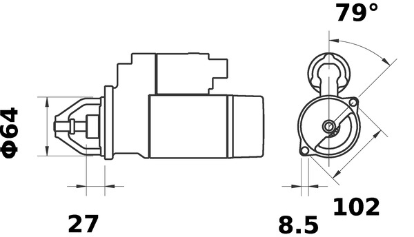 MAHLE Önindító MS35_MAHLE