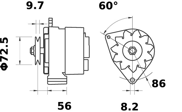 MAHLE Generátor MG628_MAHLE