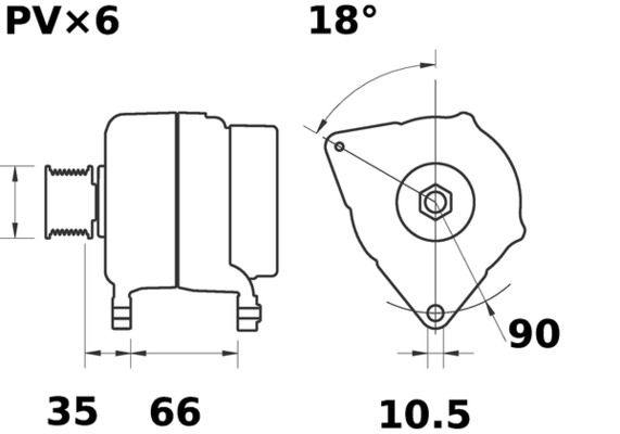 MAHLE Generátor MG506_MAHLE