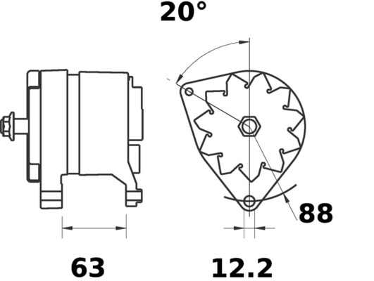 MAHLE Generátor MG446_MAHLE