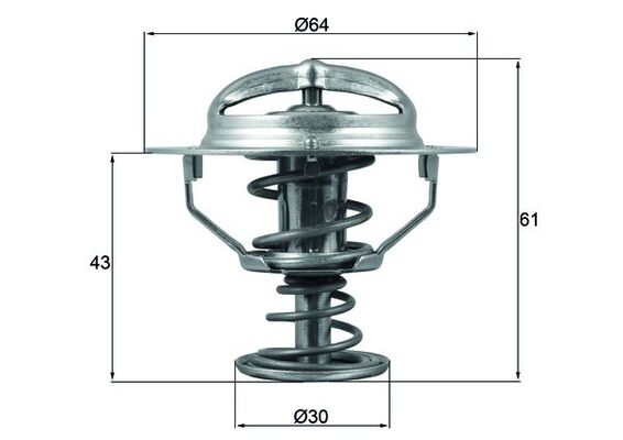 MAHLE Termosztát TX17878D_MAHLE