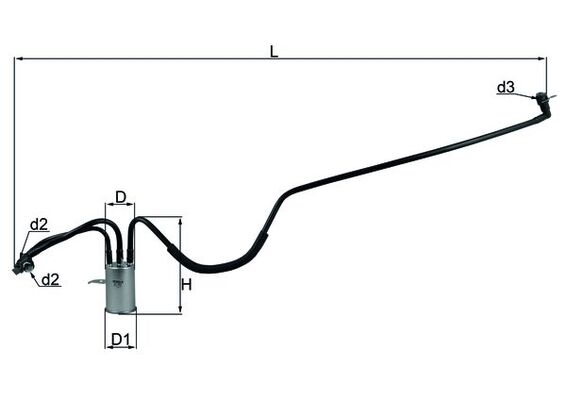 MAHLE Üzemanyagszűrő KL553_MAHLE