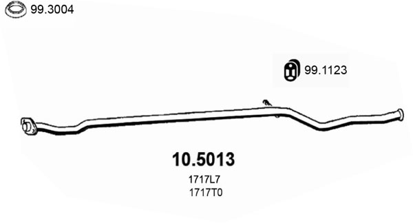 ASSO Kipufogócső 10.5013_ASSO