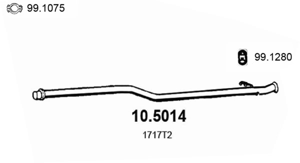 ASSO Kipufogócső 10.5014_ASSO