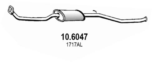 ASSO Kipufogódob, középső 10.6047_ASSO