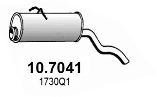 ASSO Kipufogódob, hátsó 10.7041_ASSO