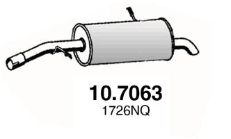 ASSO Kipufogódob, hátsó 10.7063_ASSO