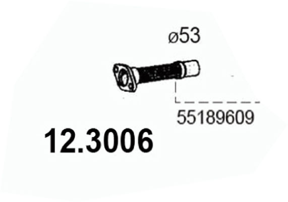 ASSO Kipufogócső 12.3006_ASSO