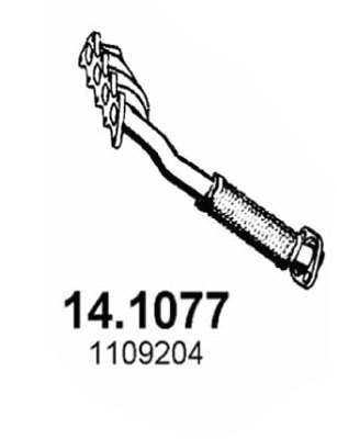 ASSO Kipufogócső 14.1077_ASSO