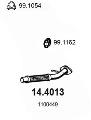 ASSO Kipufogócső 14.4013_ASSO