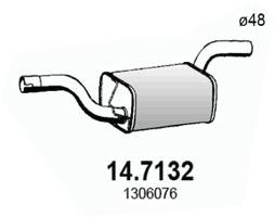 ASSO Kipufogódob, hátsó 14.7132_ASSO