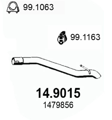 ASSO Kipufogócső 14.9015_ASSO