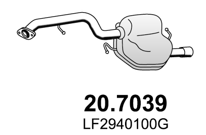 ASSO Kipufogódob, hátsó 20.7039_ASSO