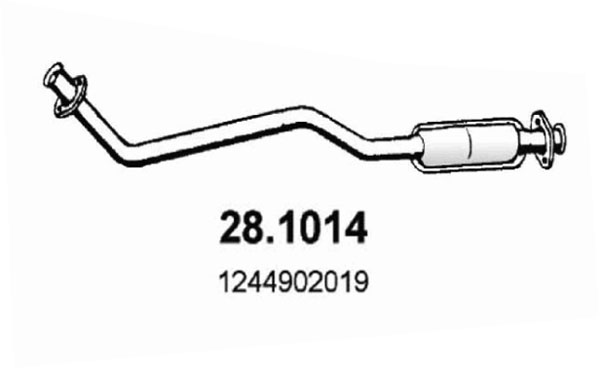 ASSO Kipufogócső 28.1014_ASSO