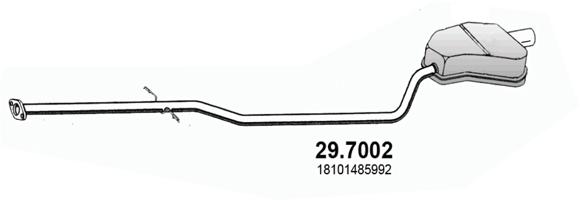 ASSO Kipufogódob, hátsó 29.7002_ASSO