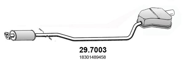 ASSO Kipufogódob, hátsó 29.7003_ASSO