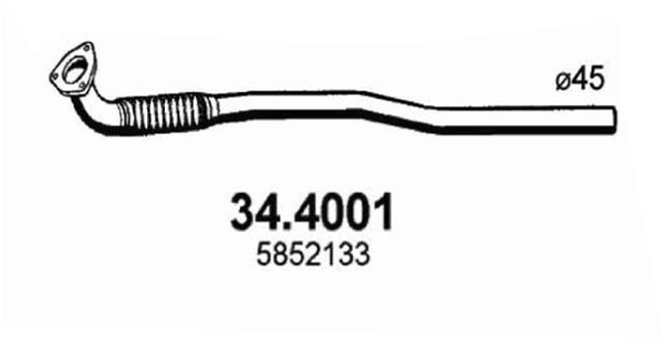 ASSO Kipufogócső 34.4001_ASSO