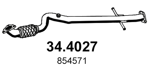 ASSO Kipufogócső 34.4027_ASSO