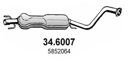 ASSO Kipufogódob, középső 34.6007_ASSO