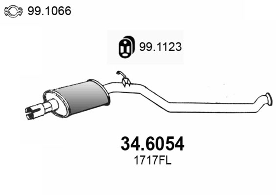 ASSO Kipufogódob, középső 34.6054_ASSO