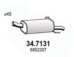 ASSO Kipufogódob, hátsó 34.7131_ASSO