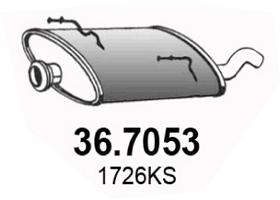 ASSO Kipufogódob, hátsó 36.7053_ASSO