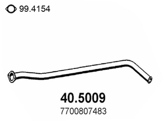 ASSO Kipufogócső 40.5009_ASSO