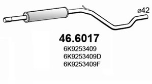 ASSO Kipufogódob, középső 46.6017_ASSO