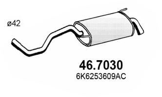 ASSO Kipufogódob, hátsó 46.7030_ASSO