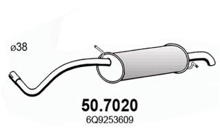 ASSO Kipufogódob, hátsó 50.7020_ASSO