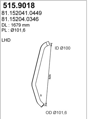 ASSO Kipufogócső 515.9018_ASSO